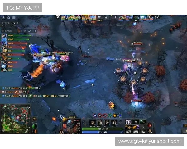 职业比赛Dota2关键团战爆炸输出